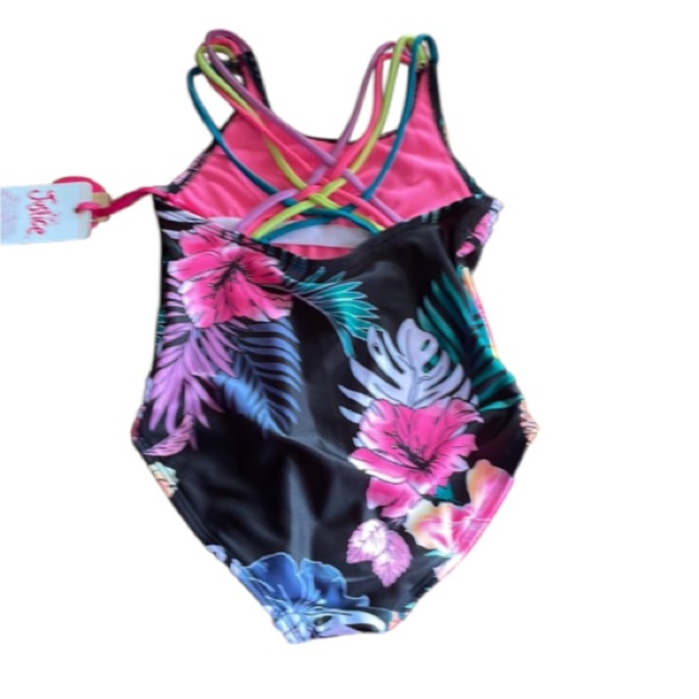Justice Sz 5/6 Swimsuit and Swim Trunks - Picture 3 of 9